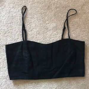 Black cropped top/bra